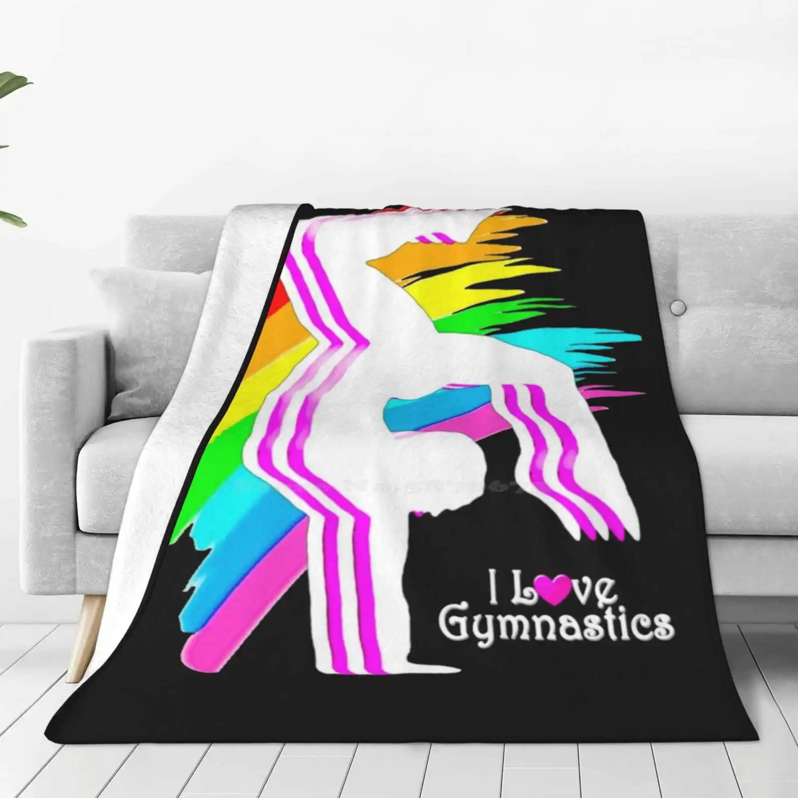 

Vibrant Rainbow Gymnastics Design Air Conditioning Soft Blanket All Around Gymnast Artistic Gymnastics I Love Gymnastics Womens