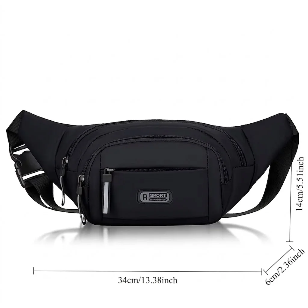 Men's Multifunctional Sports Waist Bag Fanny Pack for Running Cycling Crossbody Chest Bag Portable Travel Phone Money Belt gallery 5