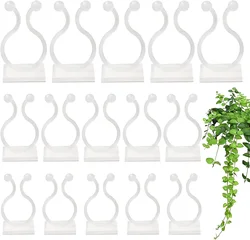 Clips de pared para escalada de plantas, hebilla de vid, gancho de sujeción atado, gancho de hebilla, soporte fijo Invisible para escalada de vid