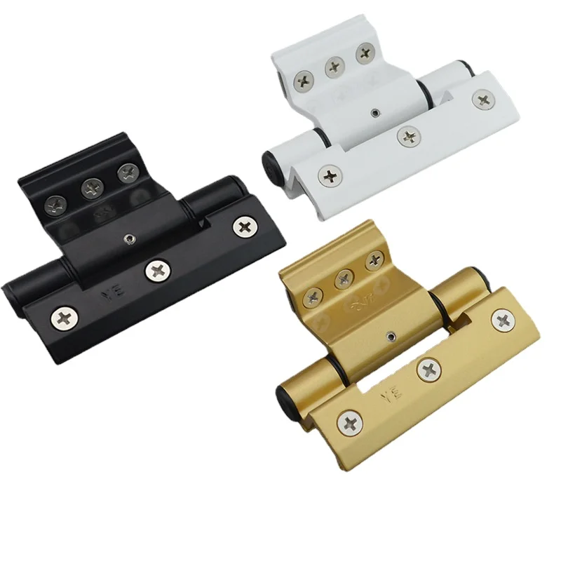 90mm Aluminum Casement alloy door and window hinge hidden black plastic aluminium hinges