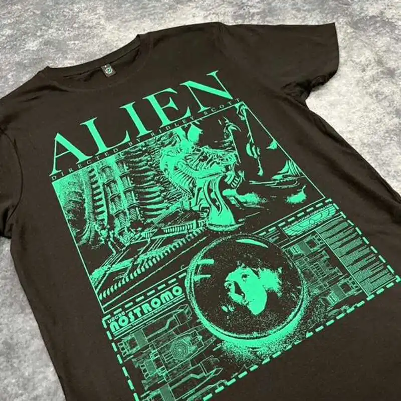 Alien Movie Ellen Ripley Graphic T-Shirt Retro Sci-Fi LV-426 Wayland-Yutani Horror Xenomorph Unisex Vintage Short-Sleeve Tee