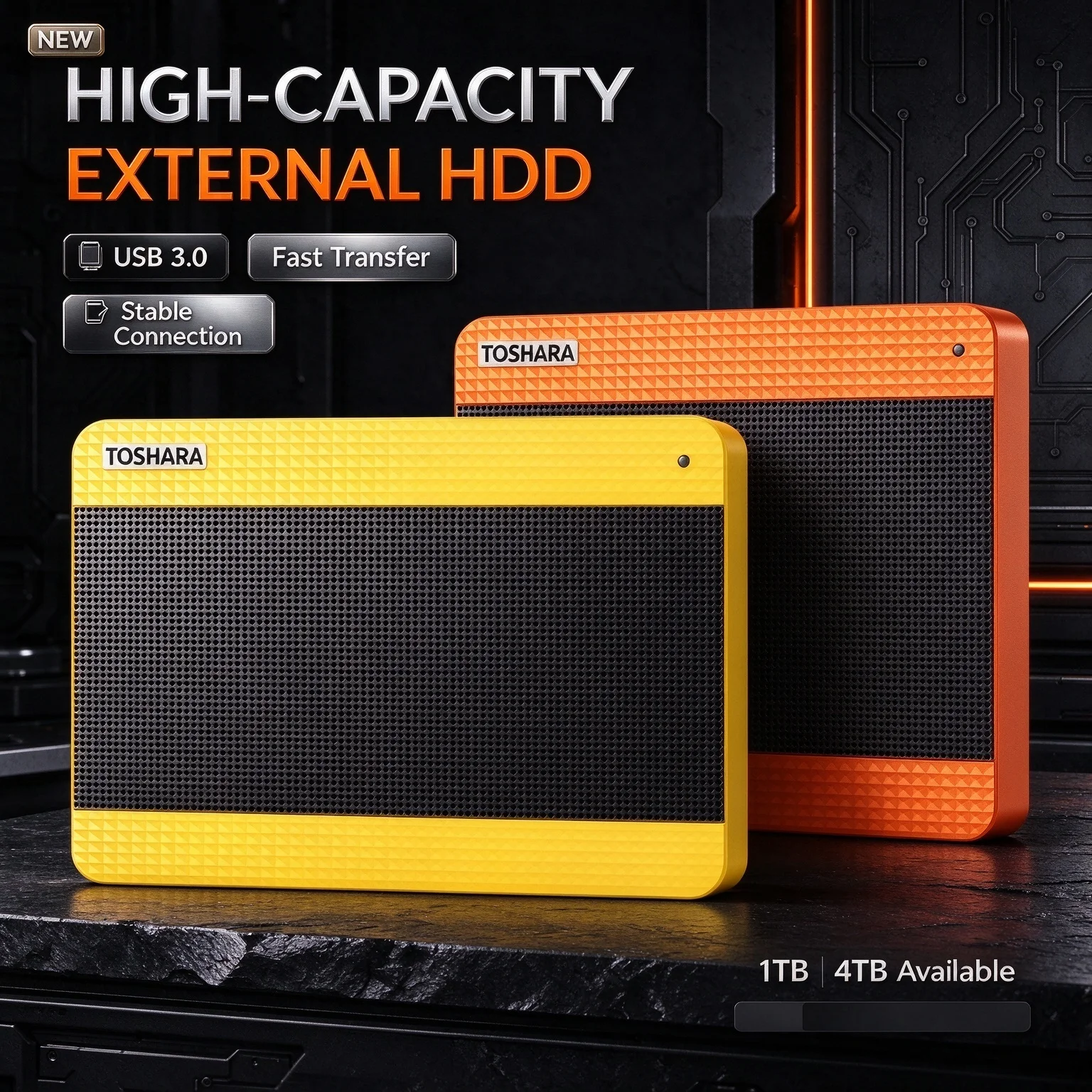 2TB 4TB Brand+ High Speed Transfer NEW A3 Series Elements Portable External HDD USB3.0 Hard Drive For Laptop Phone