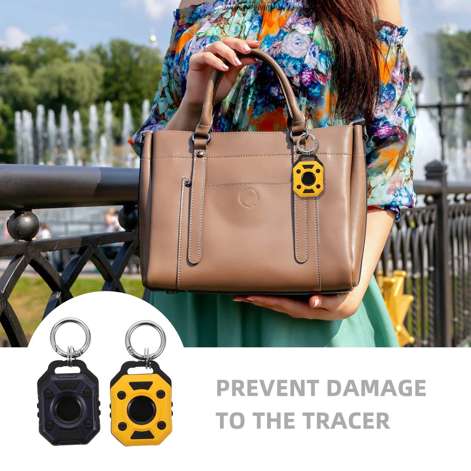 

2pcs Protective Cover Anti Scratch Shockproof Lightweight TPU Tracer Sleeve Case for Wallet Key Bag Random Style