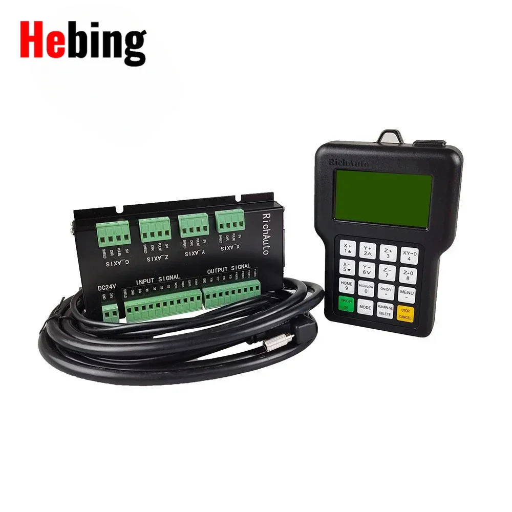 CNC Controller Richauto DSP A11E A18E  3Axis 4Axis USB Remote Control System, Supports Multi-Head Replacement and G Code