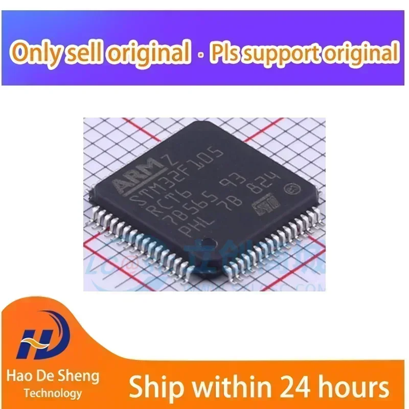 

10 шт./лот STM32F105RCT6 LQFP-64 новый оригинальный в наличии