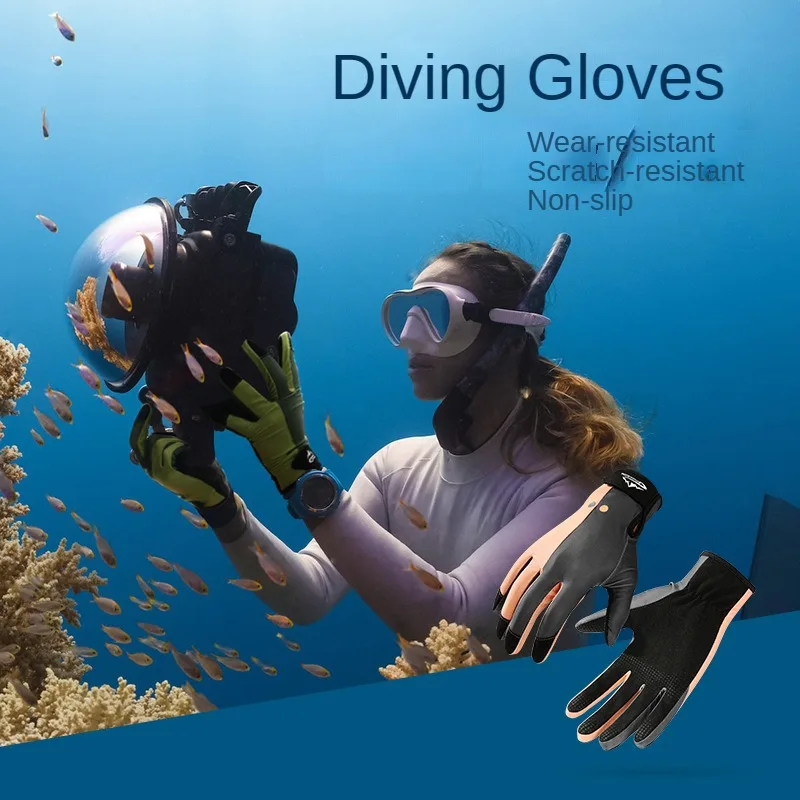 1 Pair Summer Diving Gloves for Men Women Snorkeling Paddling Surfing Kayaking Canoeing Wetsuit Gloves Water Sports Mittens