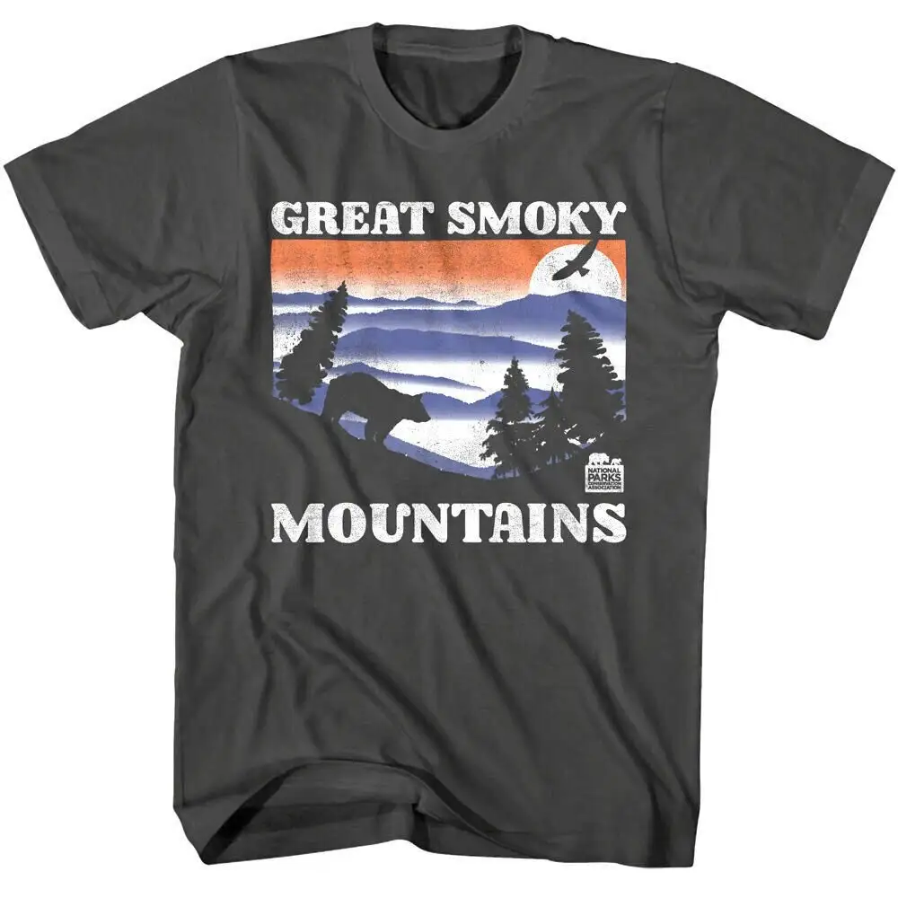 Great Smoky Mountains Men's T Shirt Nightfall National Park