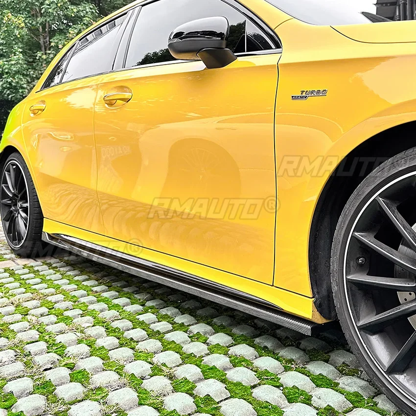 For Mercedes Benz A-Class W177 Hatchback C118 AMG 2018+ Body Kit Side Skirt Spoiler Side Skirt Diffuser Modification Part - view 6