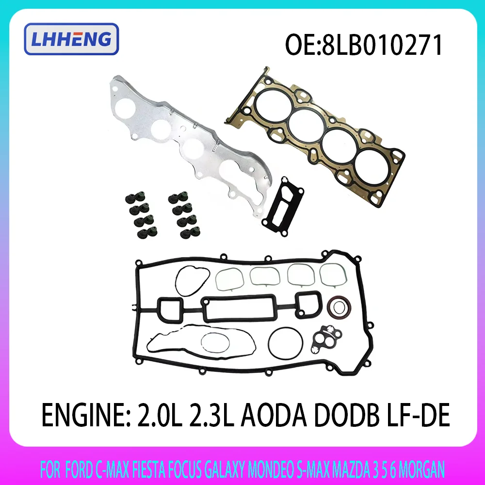

Cylinder Head Full Gasket Set Fit For FORD C-MAX FIESTA FOCUS GALAXY MONDEO S-MAX MAZDA 3 5 6 MORGAN 2.0 2.3 L GAS 2002-2014