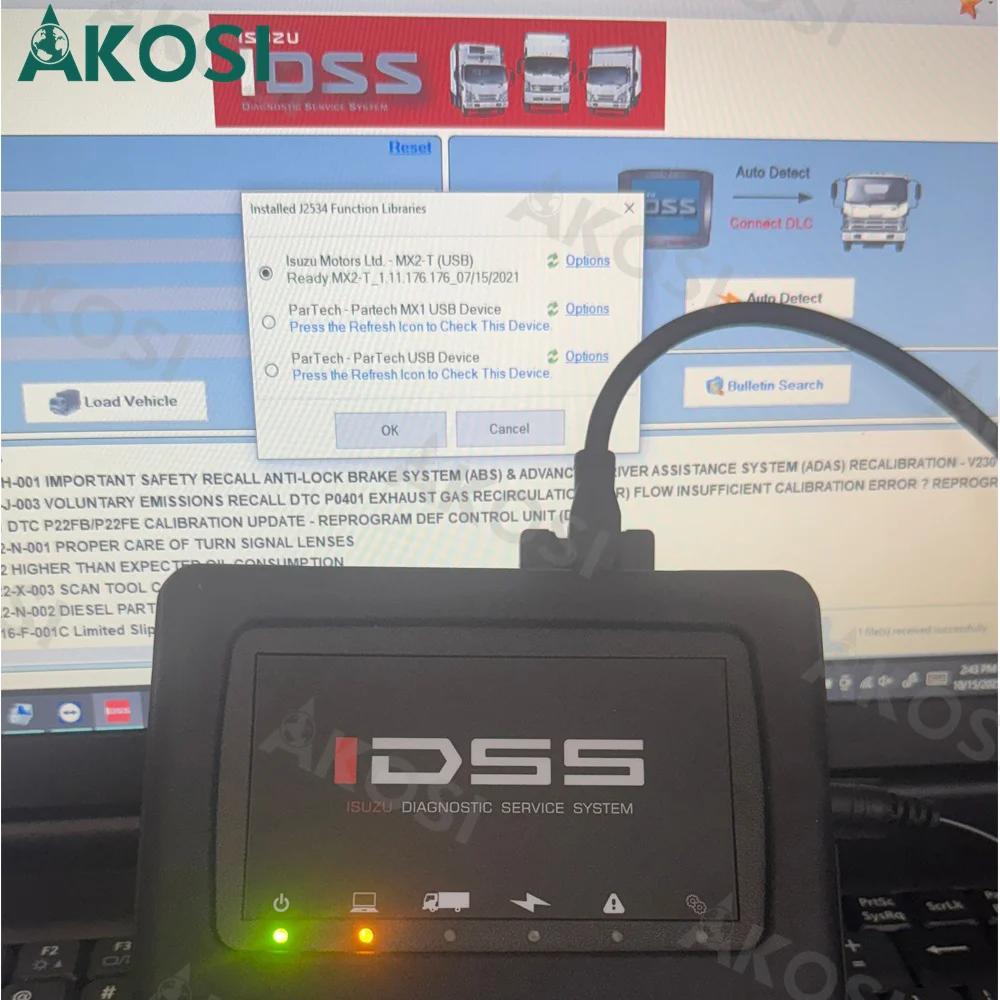 

ISUZU Special Inspection E-IDSS G-IDSS Diagnostic Instrument Brush Write Calibration Detector ISUZU Construction Machinery Truck