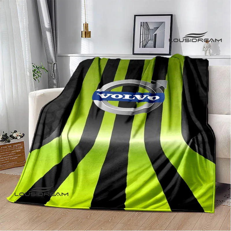 

3D V-volvo-truck logo retro blankets picnic blanket Warm Flannel blankets Soft and comfortable blanket bed linings Birthday Gift