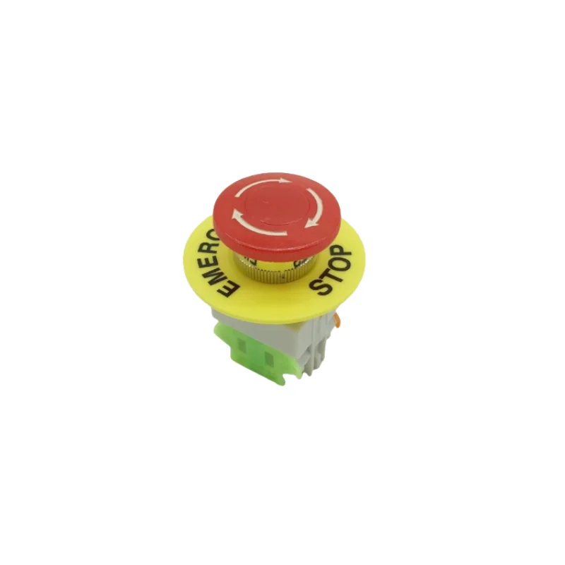 Red Mushroom Cap 1NO 1NC DPST Emergency Stop Push Button Switch AC 660V 10A Switch Equipment Lift Elevator Latching Self Lock