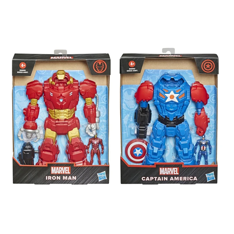 

Marvel Avengers Heroes Iron Man Captain America Stark Armor Suit Figure Battle Armor Heroes Series Boy's Birthday Gifts Toys