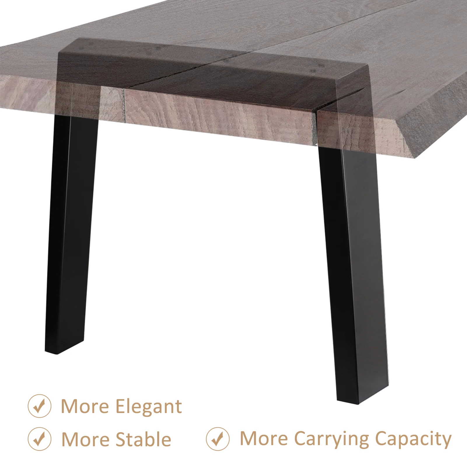 Tischbeine Metall 71cm, Tisch rahmen u Form, Tischbeine schwarz, Couch tischbeine, Tisch fuß für DIY Esstisch, Konferenz lasche