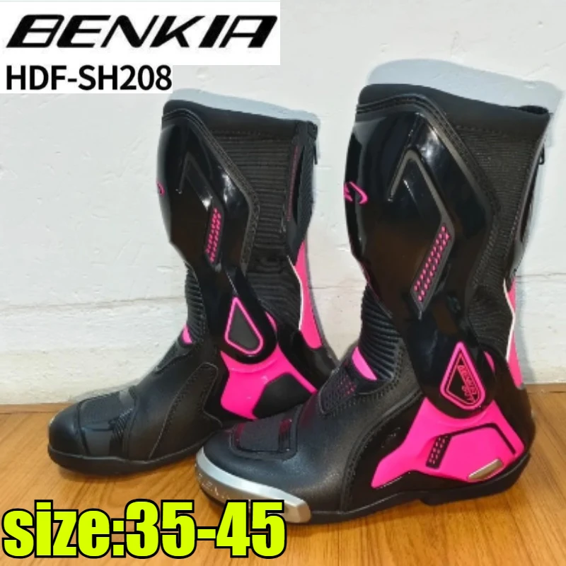 

BENKIA SH208 Waterproof Motorcycle Boots Motocross Racing Anti-fall Unisex Breathable mens motorcycle boots motorcycle boots
