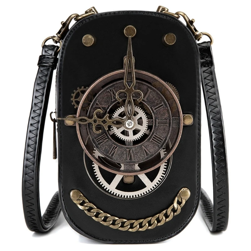 

A3PE Women's Gothic Crossbody Bag With Adjustable Strap Leather Shoulder Bags