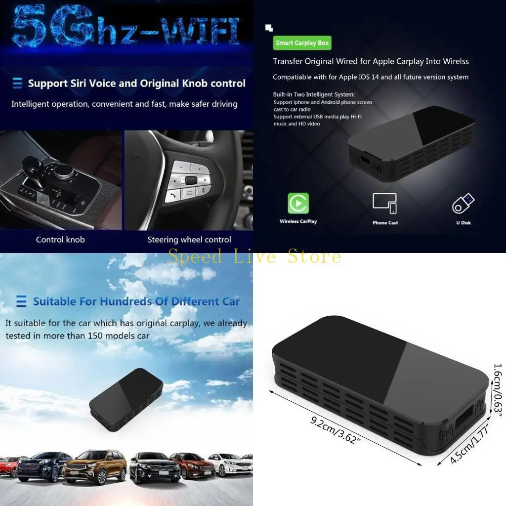 547C Carpaly Dongle with USB Portable Car Multimedia Player Connector for Case Support Most Smartphone