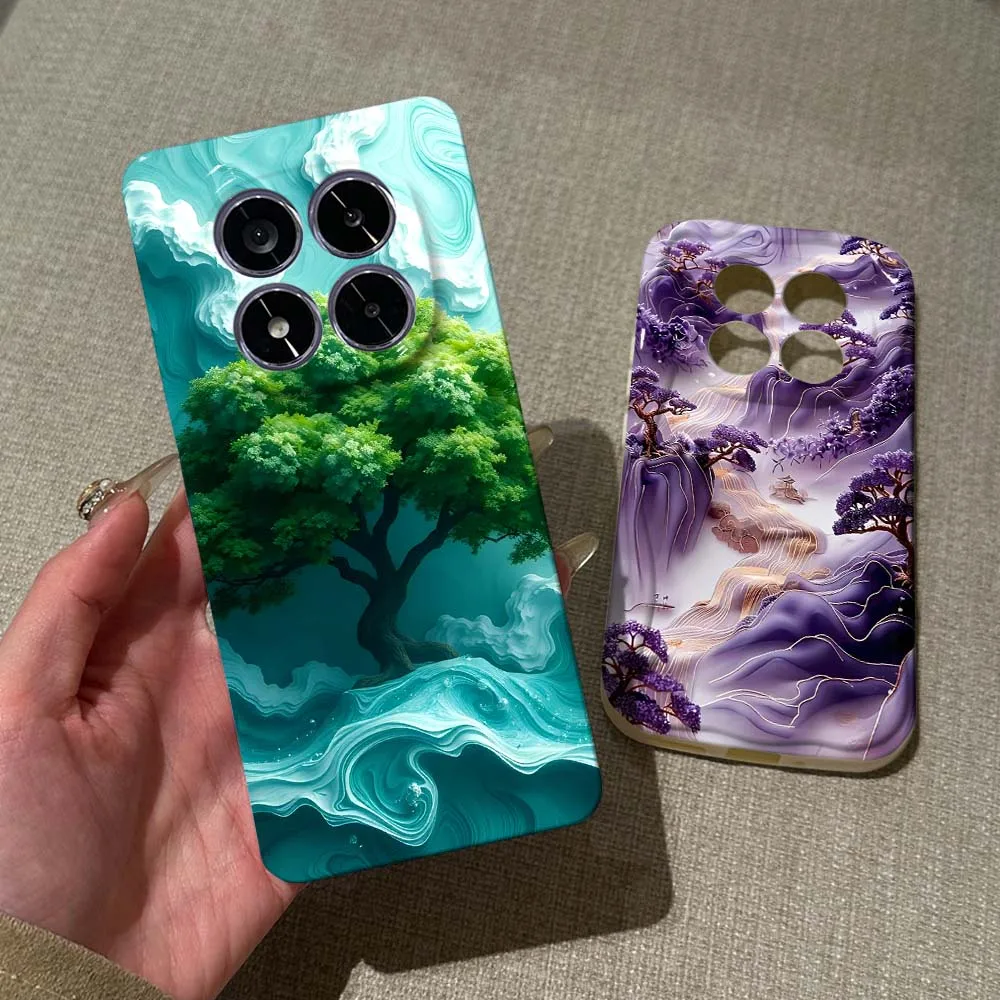 

Dreamy Landscape Art Cover For Redmi 9i 10 10C 14C 13C 9A 11A 12C A1 A2 A3 A4 K30 K70 Pro Ultra 5G Feilin Wave Oil Shell