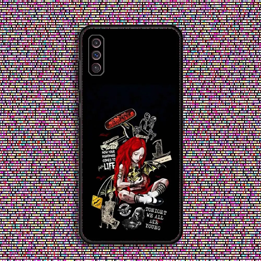حافظة هاتف A-Avenged S-Sevenfold لهاتف سامسونج S 25,24,23,22,30,21,10,9,Ultra,Plus,Lite,FE,4,5G حافظة سوداء ناعمة