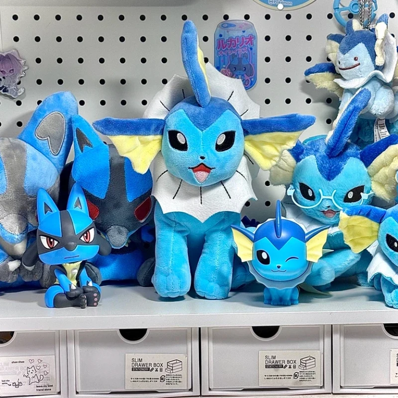 genuine-pokemon-plush-eevee-cuddle-series-lying-eevee-plush-keychain-soft-home-companion-doll-holiday-gift-for-fans