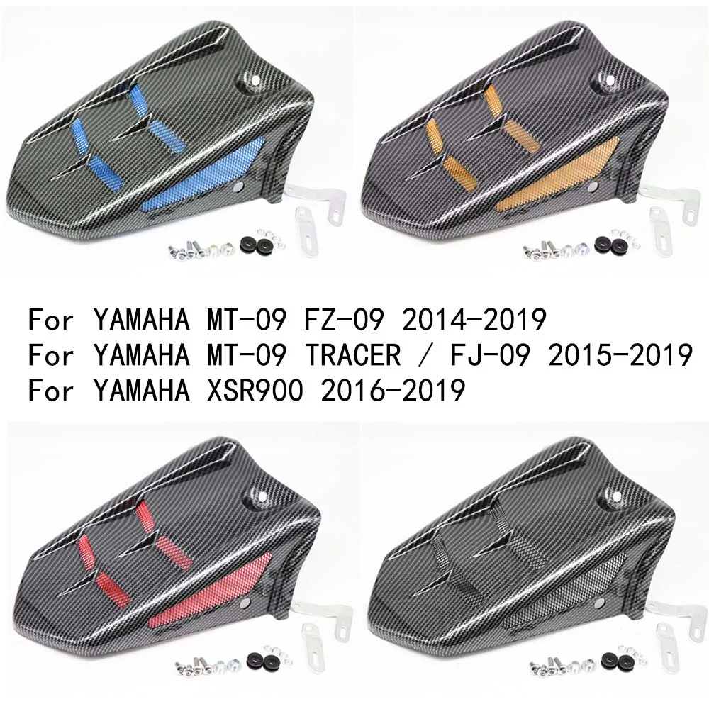 

Motorcycle Extended Mudguard Rear Fender Splash Mud Guard Carbon Fiber For YAMAHA MT-09 FZ-09 2019-2014 MT09 TRACER/FJ-09 XSR900