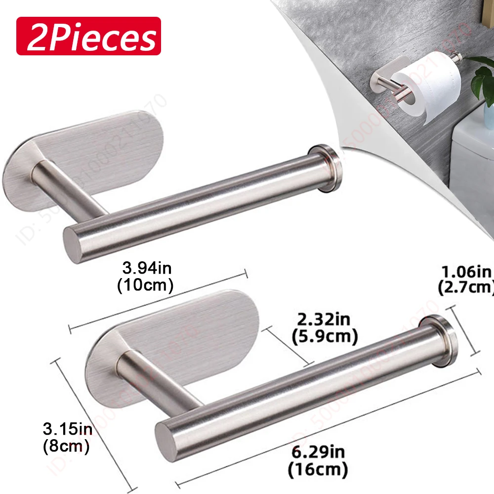 1 ~ 2PCS Toiletpapierrek Badkamer Papieren Handdoekhouder Lijm Absorberende Papierdispenser WC Keuken Hardware Opslag Accessoires