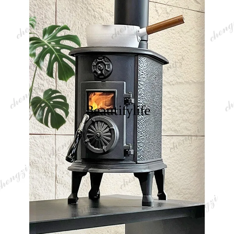 Cast iron, fireplace, wood burning, household, indoor heating stove, firewood for cooking, small fireplace