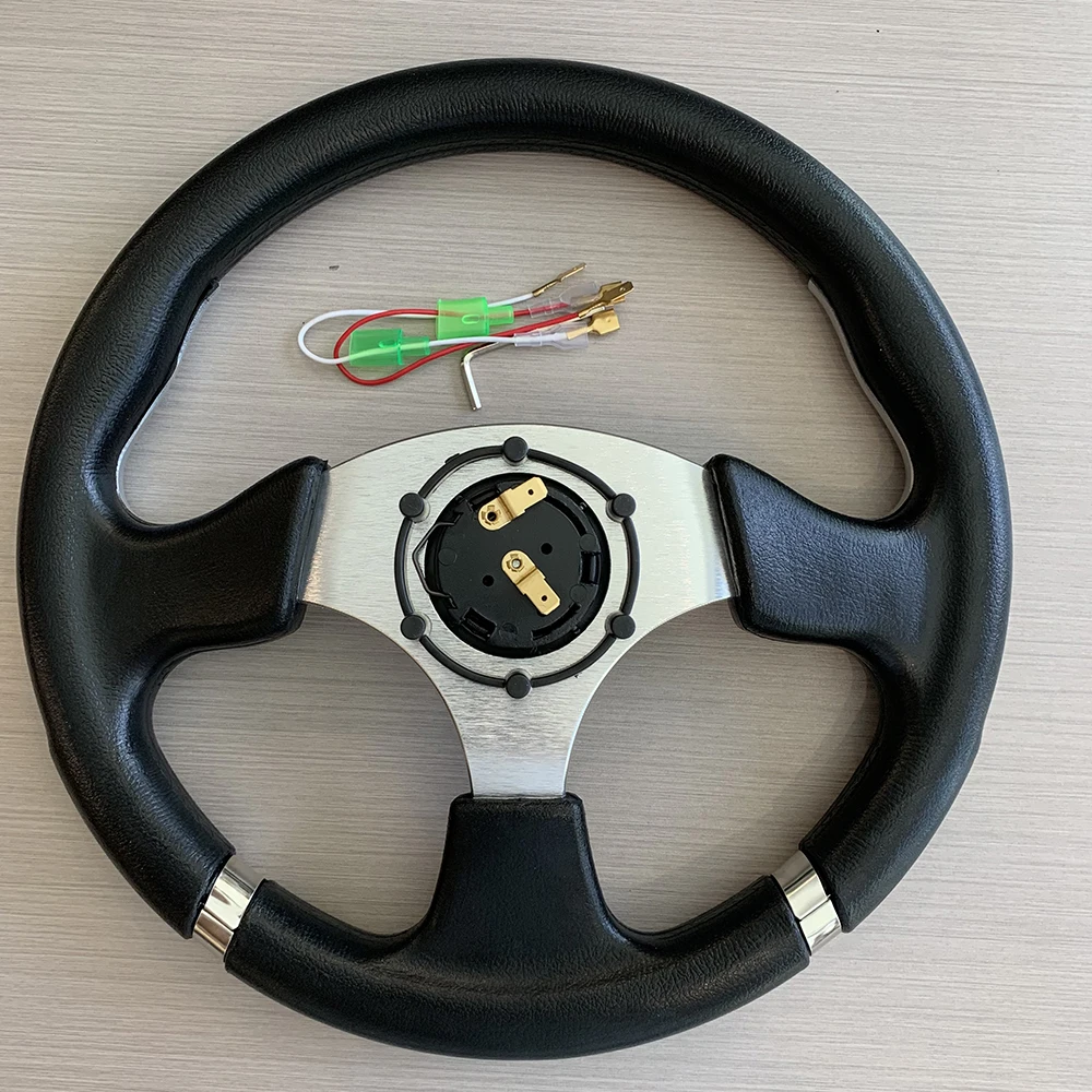 320mm 13 Inch Tiypeor Universal Aluminum Alloy Style PU Racing Game Simulator Steering Wheel