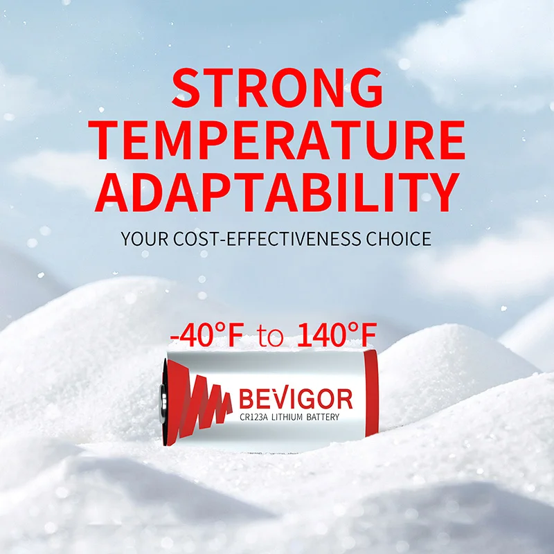 BEVIGOR CR123A 3 فولت بطاريات ليثيوم 6 قطعة 1500 مللي أمبير بطارية صور طويلة الأمد 3 فولت 123 بطارية لجهاز أمان المصباح