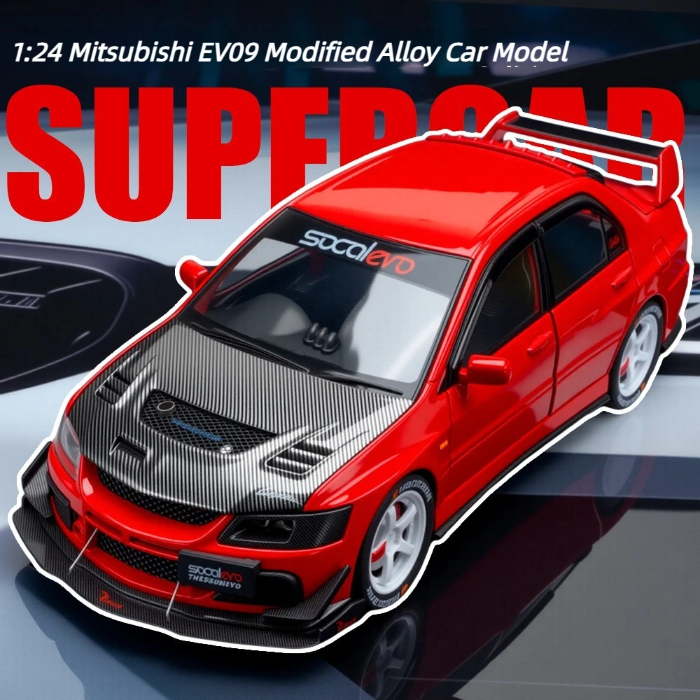 

1:24 Modified EV09 Genuine Alloy Sports Car Model Ornament Toy Gift Diecast Alloy Car Model Collectible