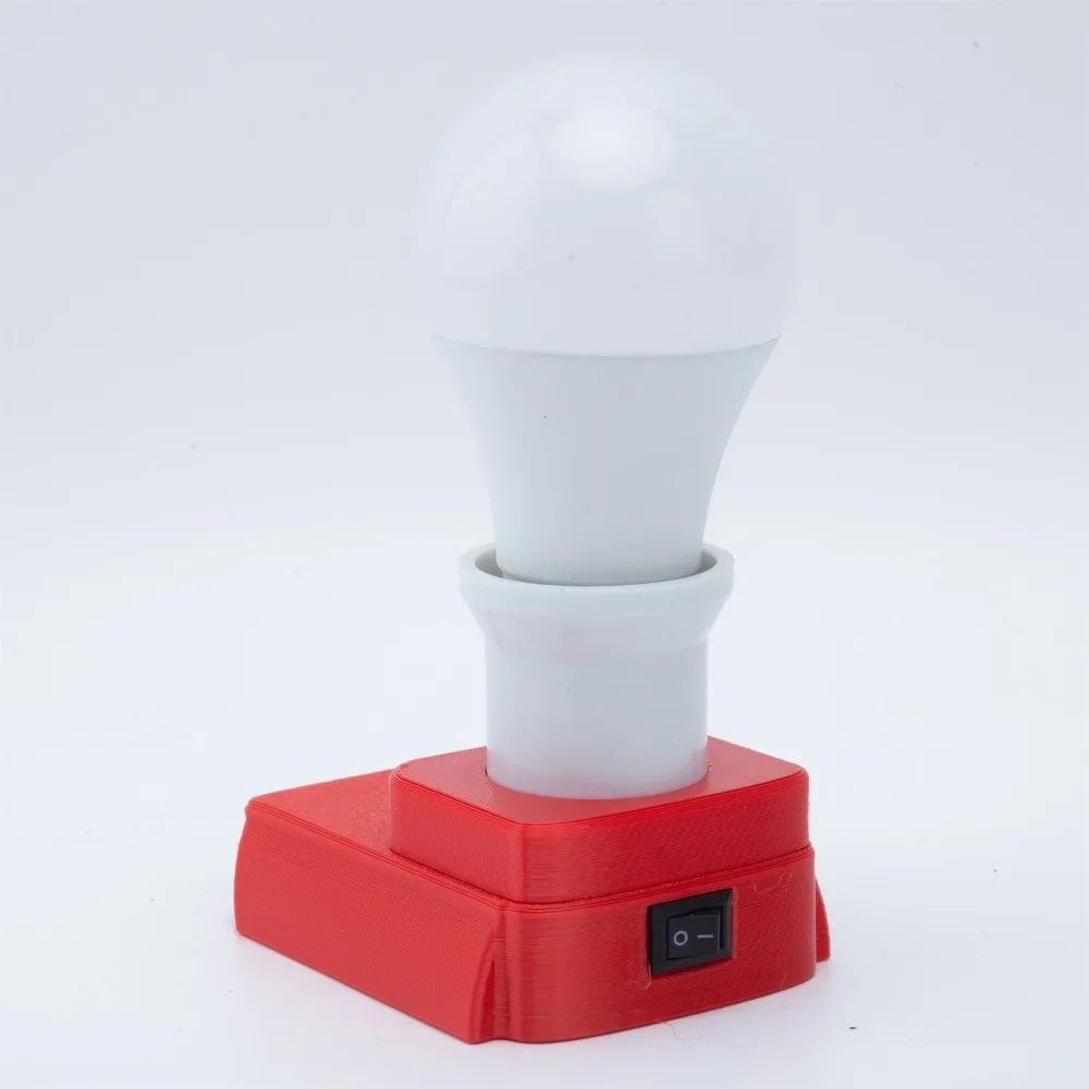 Przenośna lampa robocza LED do akumulatora litowo-jonowego Milwaukee 18 V/20 V (48-11-1828 48-11-1840 48-11-1850 /1860 /1865/1820)E27 Żarówka kulkowa 5 W