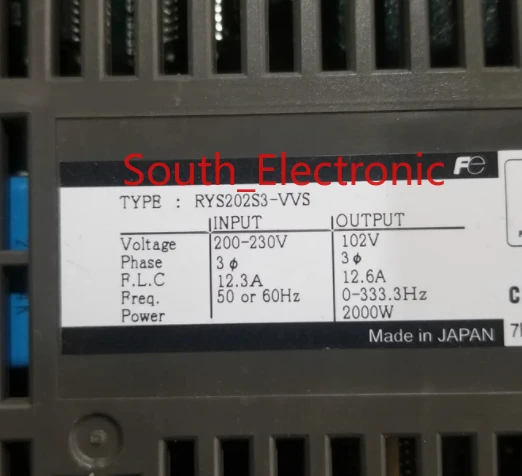 RYS202S3-VVS   servo driver   , In good working condition, free shipping  a