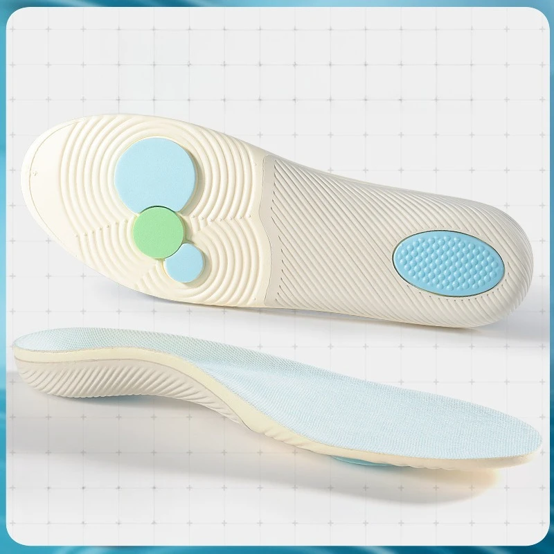 Sports Insoles Flat Feet Correction Arch Support Insoles High Elasticity Shock Absorption Antitwist Foot Height Sweat Absorption