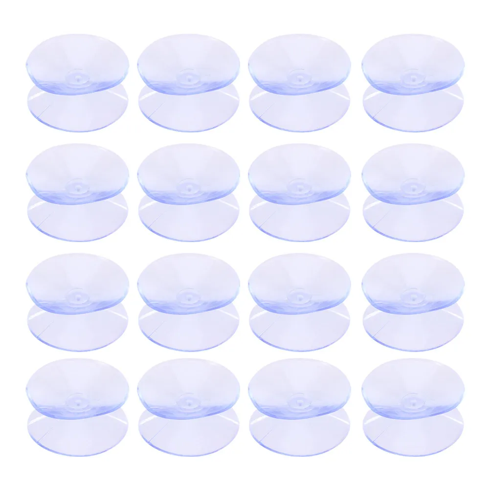 48Pcs Transparent Double-Sided Silicone Suction Pads Rubber Bumpers for Glass Surface Furniture Anti-Slip Fixing for Home