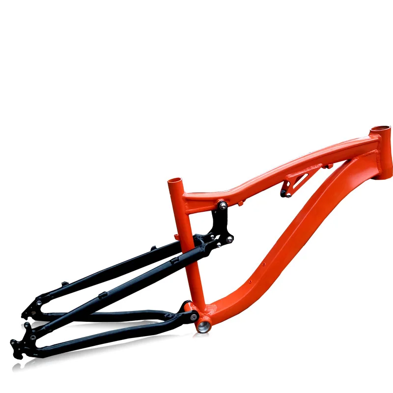 Kalosse-Full Suspension Alloy Mountain Bike Frame for Adults, Bicycle Headset, 27.5Inches, 135mm, 44, 55mm