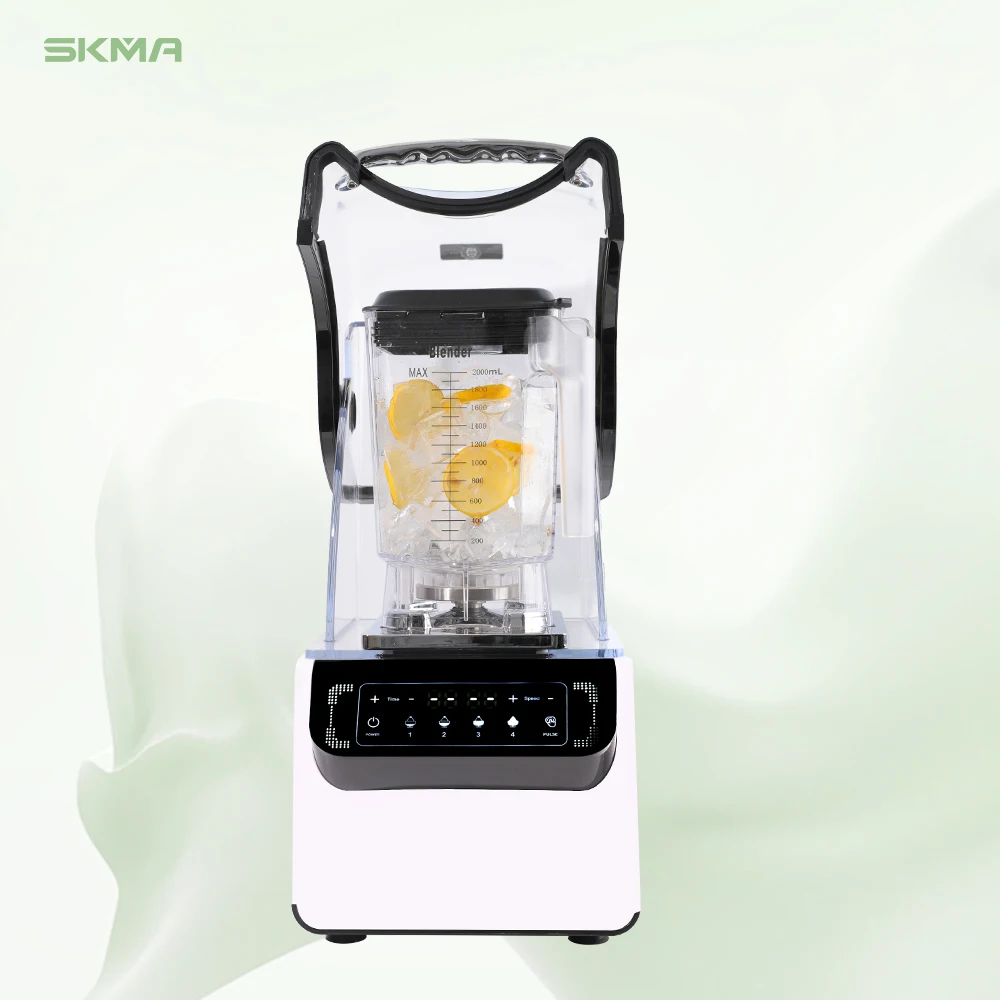 

Milk Tea Shop Hot Sale High Speed Smoothie Mixer Automatic Double Layer Juice Blender With Soundproofing Effect