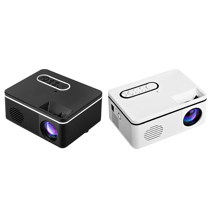 

Mini H90 LED Projector 80L 1080P Portable Home Theater Movie Multimedia Projectors EU Plug