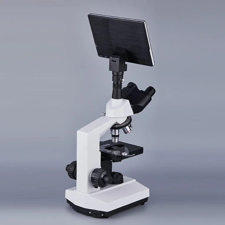 HXSZ-107TD Hot Sale Laboratory Equipment Optical Binocular Biological Educational Microscope with lcd screen