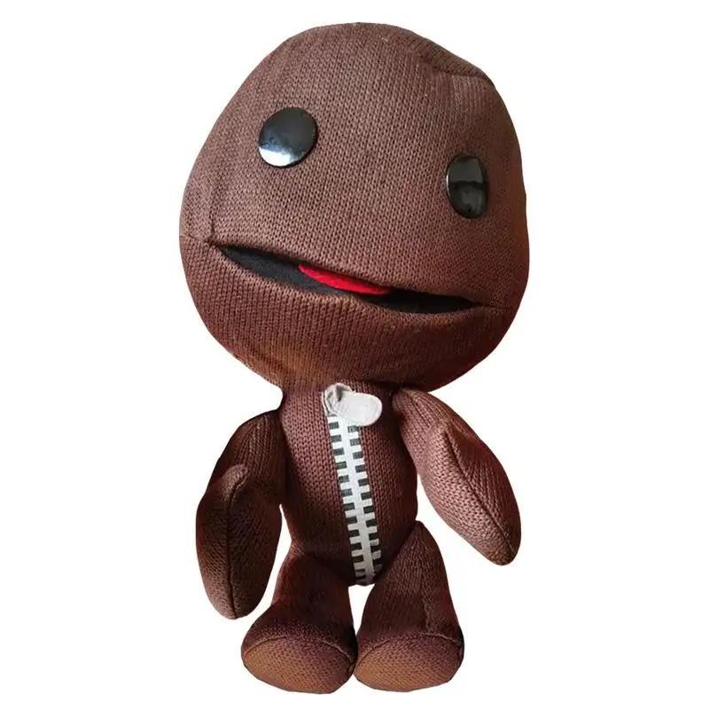 Little Big Planet Afro Sackboys Figur Plüschtier Spiel Sackboys Modell Geburtstagsgeschenk für Kinder Stoffpuppe Kuscheliges Abenteuer Buddy