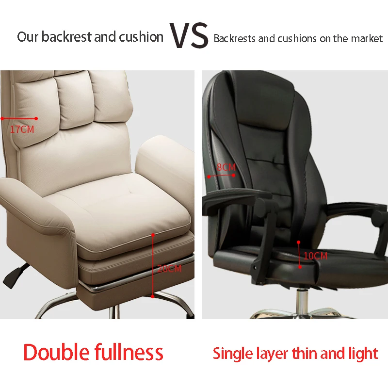 Fashion Upgrade Computer Chair Swivel Withfootstool Study Office Chair Leisure Reclining Pink Game Cute Girl Live Furniture