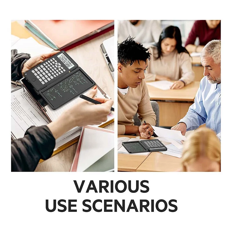Calculator, Scientific Calculators 12-Digit Calculator Writing Tablet, Foldable Financial Calculator,For School Office