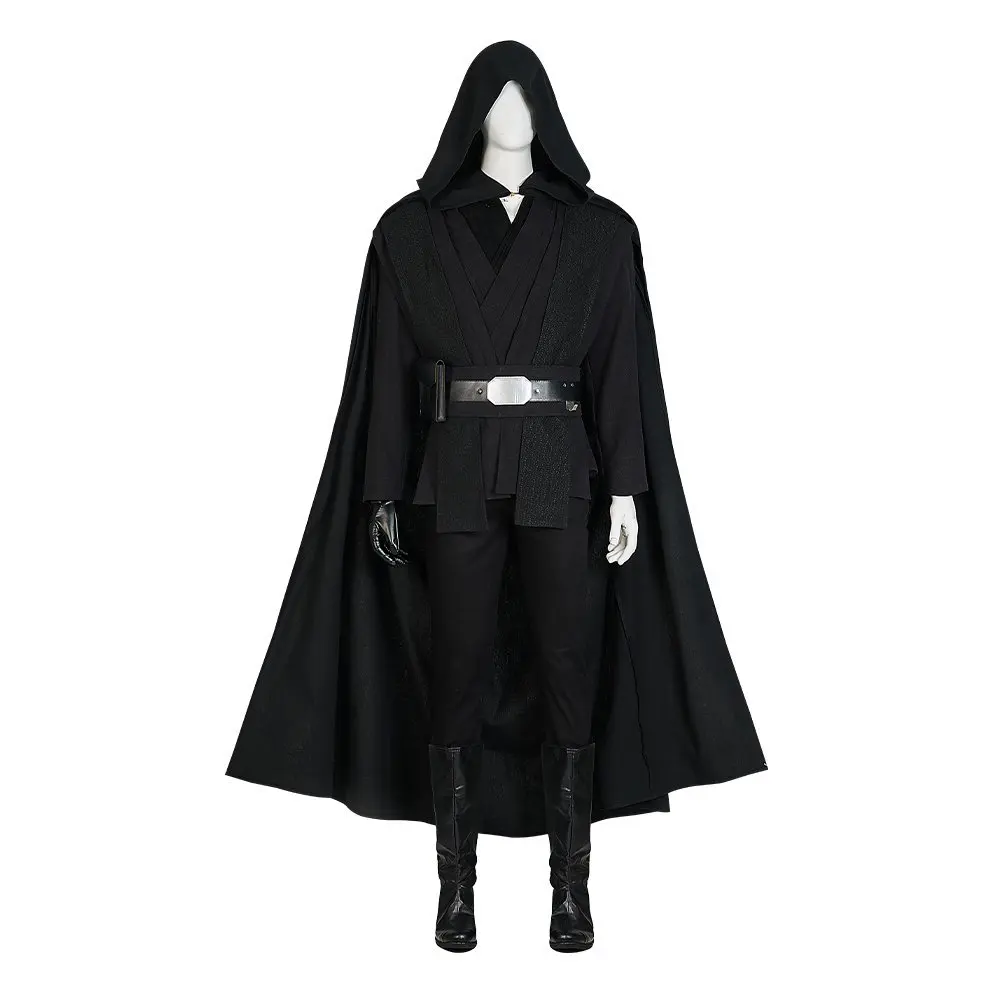 

Black Luke Cosplay Custume Top Pants Belt Cloak Outfit Full Set and Individual Items Are Sold Man Halloween Costumes Custom Size