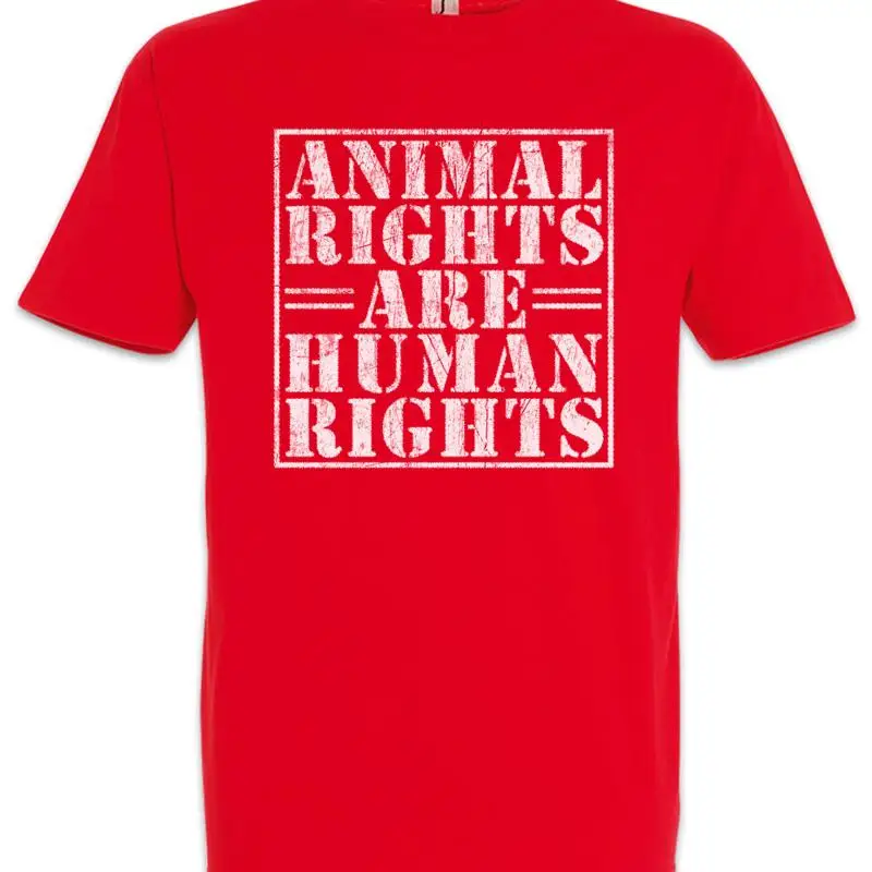 Animal Rights Are Human T Shirt Vegan Vegetarian Welfare Carnism