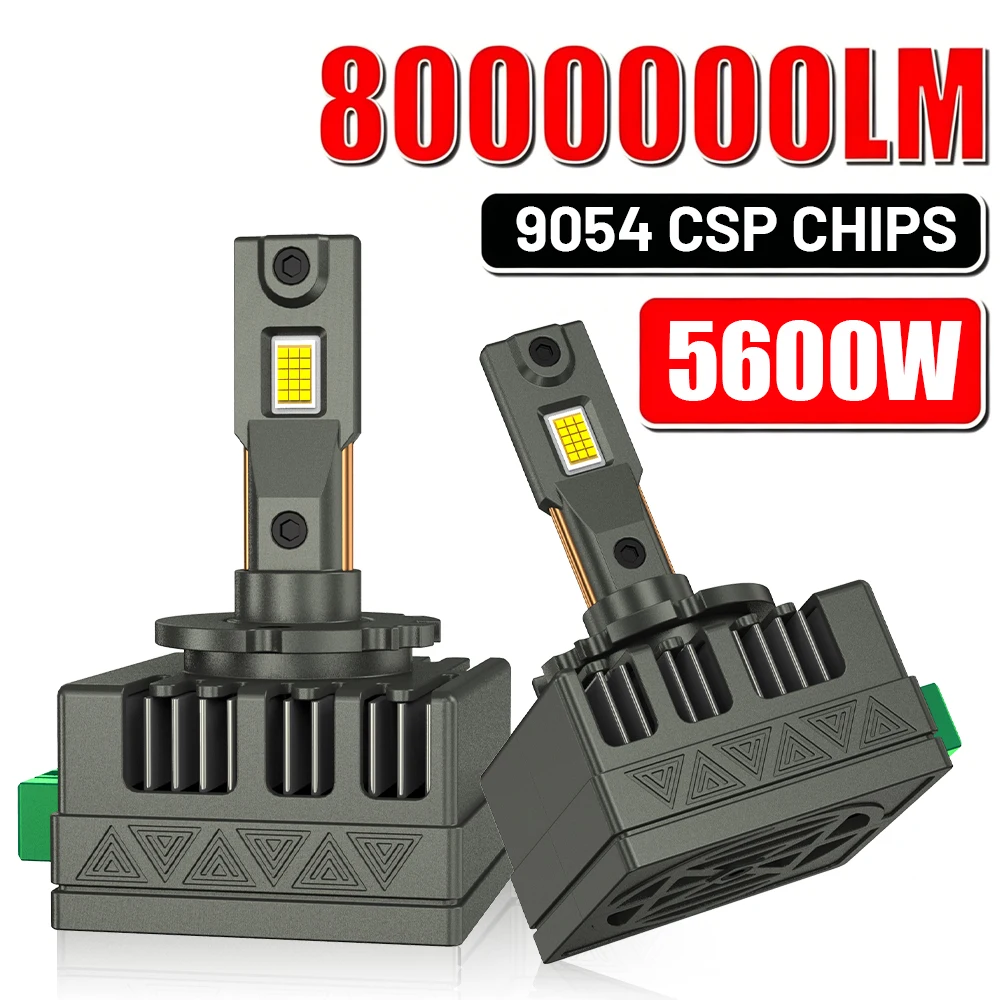 

D1S D3S LED Canbus Headlight Bulb 6000K D2S D4S D2R D4R D8S Lights for Car 6500W 8000000LM Plug&Play Super Bright Auto Lamp 12V