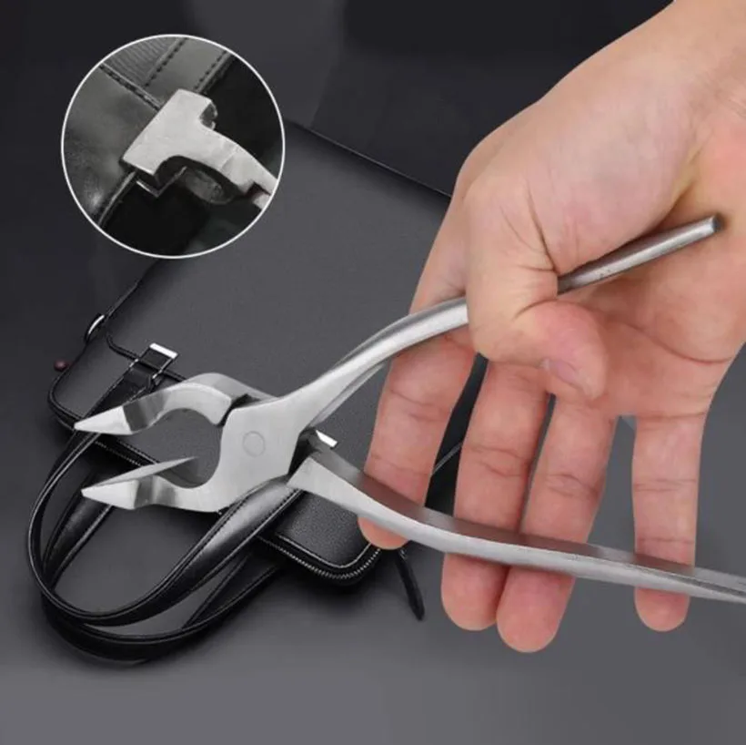 1pc New Leather Edge Adjustment Press Flatten Plier Clamp For Leather Bag Cloth Belt DIY Hand Tools Fixed Clamp Pliers