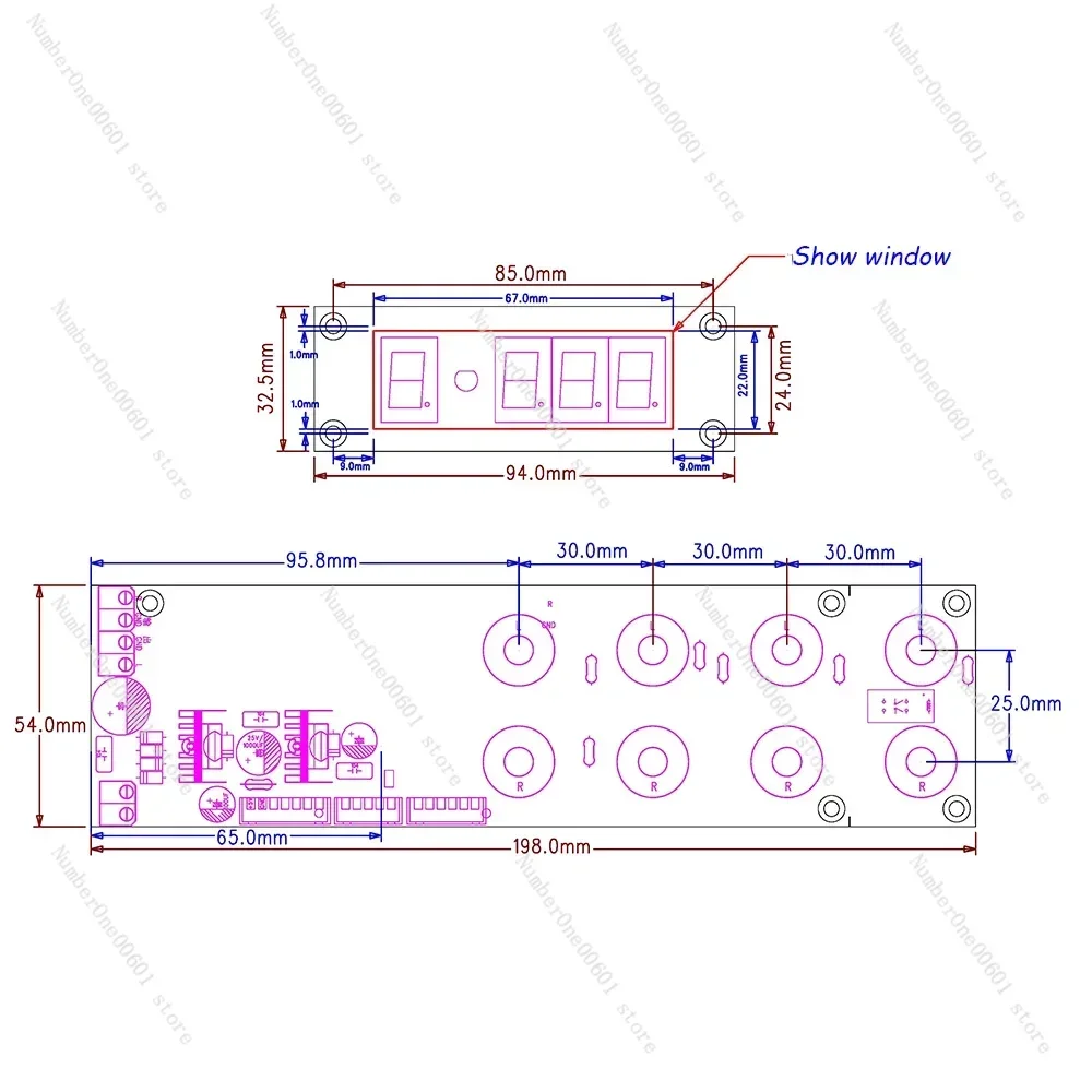 For HIFI Relay Volume Panel Remote   With Input Switching  Controller  Display