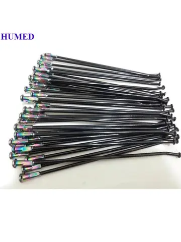 Spokes Wheel 36pcs/lot Motorcycle Spokes 4.0*170/173/179/190/195/204/210/238mm Customize Black Electrophoresis Treatment Wheel Rim Steel Wire