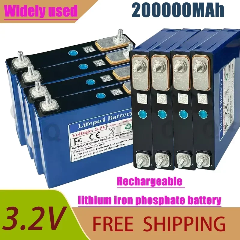 

Rechargeable Lithium Iron Phosphate LiFePO4 Battery, Off Grid Solar System 200AH 3.2V，Suitable for Ship and Golf Cart UPS Motors