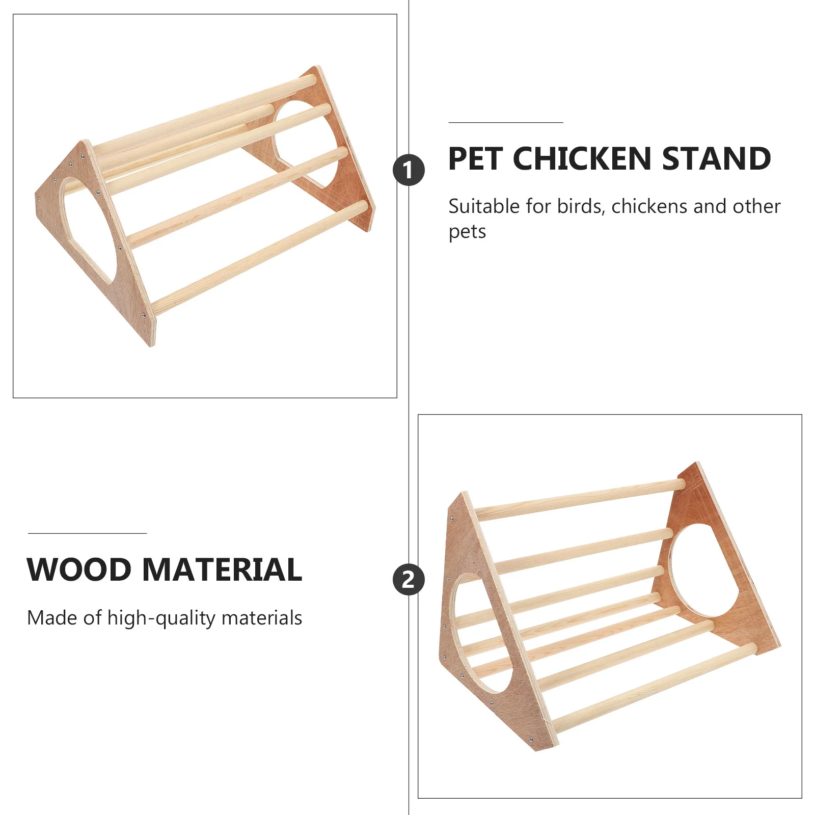 

Wooden Bird Standing Rod Fine Craftsmanship High Grade Material for Chicken Perch Stand Parrot Perch Stand Easy to Install