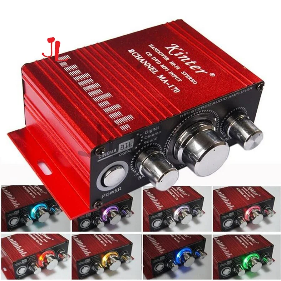 Hi-Fi Audio Stereo Amplifier, Arcade Game Audio Kit, 4 
